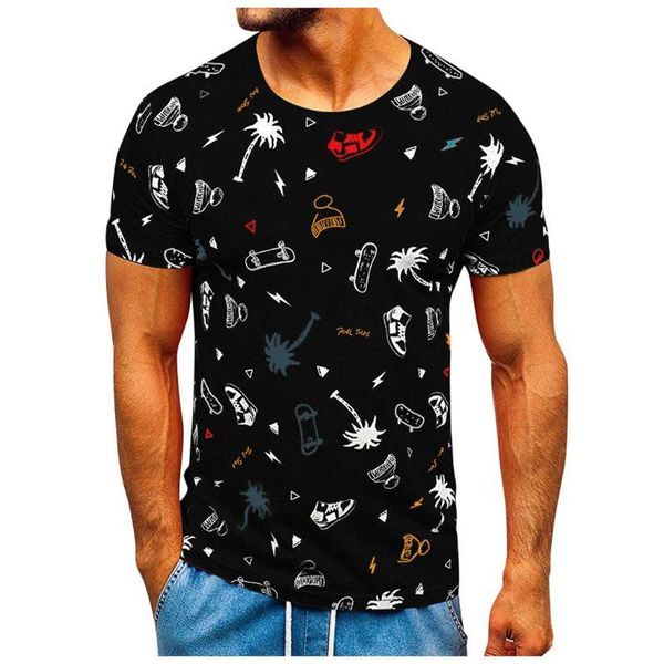 

men t-shirts tee shirt homme summer short sleeve casual men's t shirts male tshirts camiseta tshirt homme, White;black