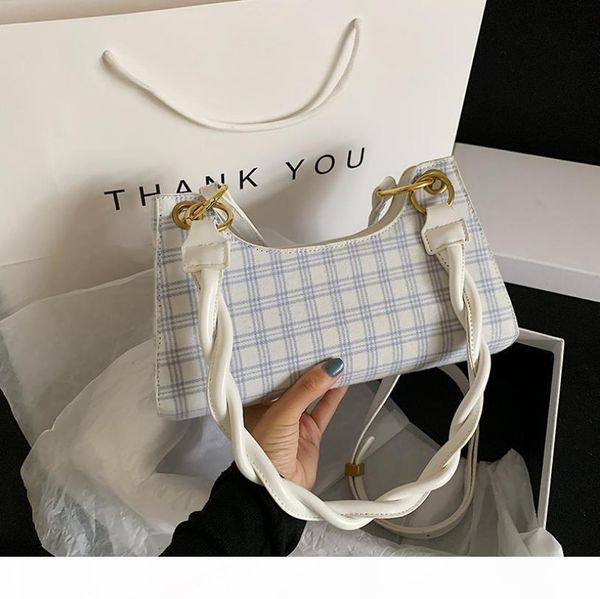 

summer simple womens handbag new fashion versatile chain messenger bag woven shoulder underarm bag