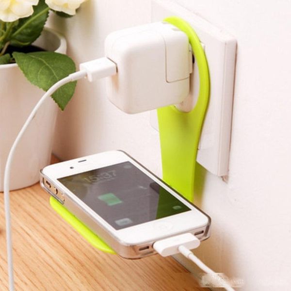 

cell phone charging parter gadgets recharging cell phones holder plastic creative products portable charging mount wholesale price