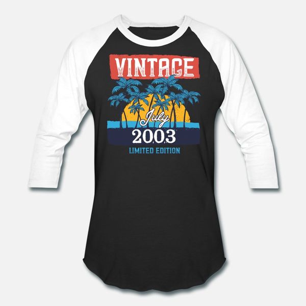 

retro vintage july 2003 vintage 16th t shirt men printing 100% cotton o neck kawaii gift building summer style slim shirt