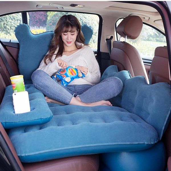 

upgraded car air inflatable travel bed back seat cover mattress headrest for new design sofa car suv outdoor camping cushion
