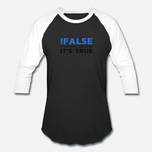 

false it's funny because it's true developer t shirt men sunlight cotton o-neck unique sunlight new style summer style leisure shi