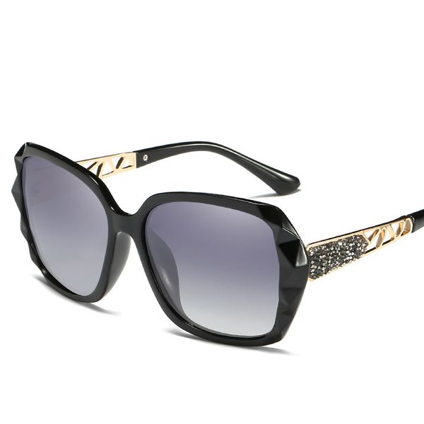 

kammpt fashion polarized sunglasses women designer glasses driving mirror sun glasses, White;black