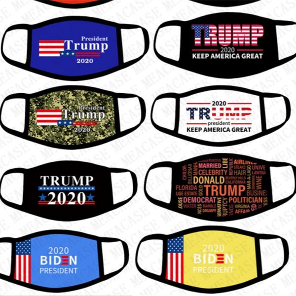 

fashion face mask president 2020 trump joe biden print mask washable dustproof masks sports mouth-muffle breathable mask d8301, Blue