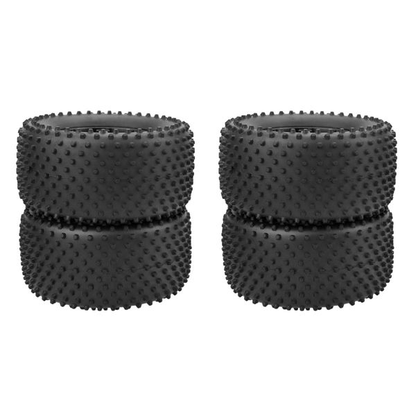 

rc 1/10 off road car buggy front & rear tyre tires &wheel rim black 4pcs