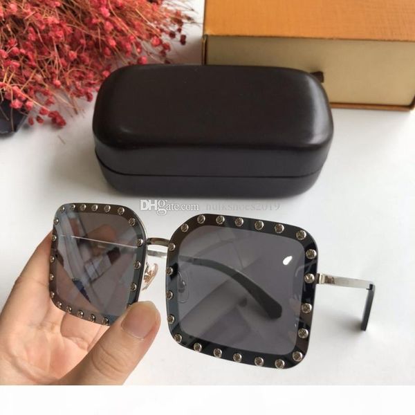 

2020 урожай женщина очки хрустальных розовые солнцезащитные очки для женщин большого кадра sqaure очки brand designer очки gafas де золь muj, White;black