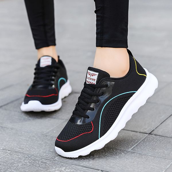 

big size 41 42 black sneakers women tenis shoes men fashion outdoor walking air cushioning woman sport mens athletic sneaker