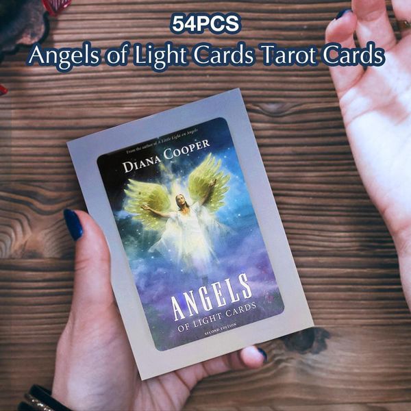 

54pcs таро карты ангелы света oracle cards все полный английский креатив family party entertainment board настольная игра yxlltw dh_niceshop