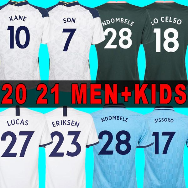 

20 21 kane bergwijn soccer jersey spurs 2020 2021 lucas jerseys dele son 20 21 football shirt ndombele uniforms men + kids sets, Black;yellow