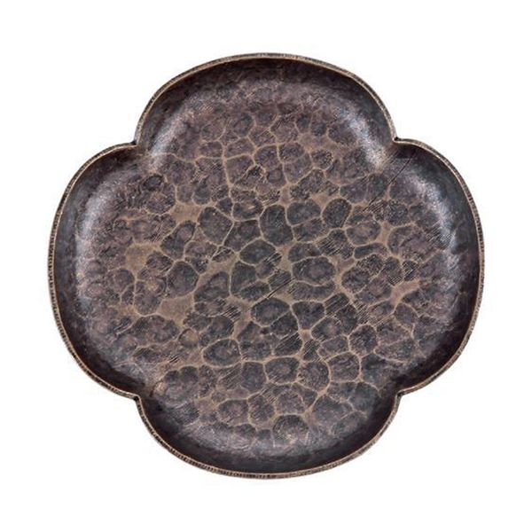 

bar tea tray candle holder copper coffee mug clover shape deskdining room