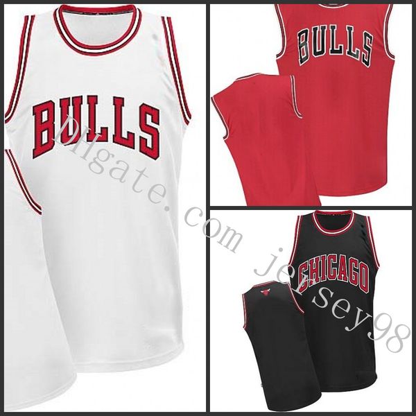 

chicago bulls men black white red nba men red jersey