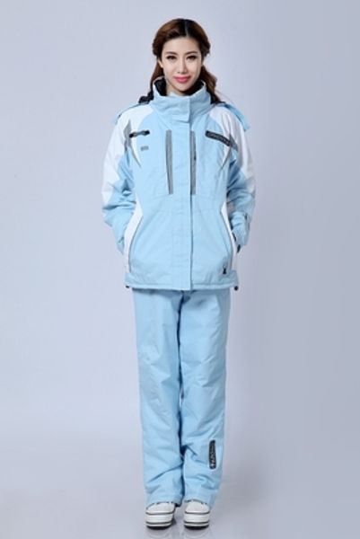 

2020skiing suit breathable windproof warm jacket and pants women and men suit