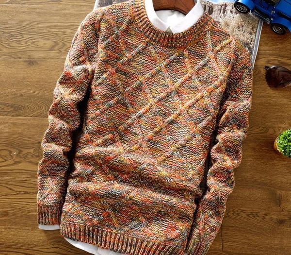 

mens knitted fashion pullover sweater o-neck stripe slim fit knitted sweatershirt autumn winter mens sweaters pullovers male 3xl, White;black