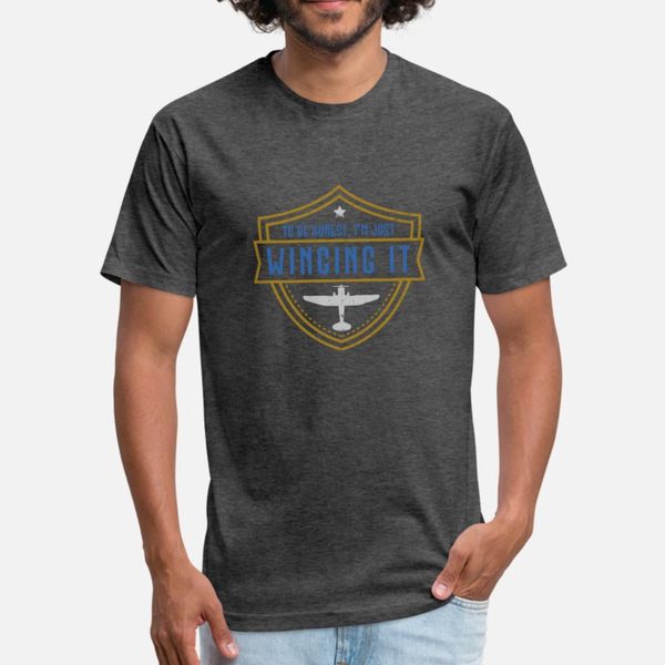 

i m just winging it airliner pilot flier t shirt men customize cotton euro size s-3xl natural crazy breathable summer style formal shirt