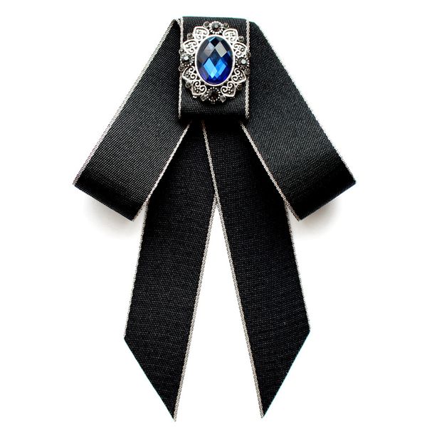 

bow tie shirt men's women's academic style korean professional bank stewardess student groom bowtie trendy classic polyester, Blue;purple