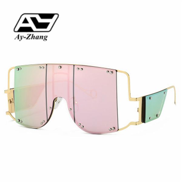 

ай-чжан крупногабаритные frame солнцезащитные очки square multi-color sunglass площади современные streetwear для молодых людей мода стиль, White;black