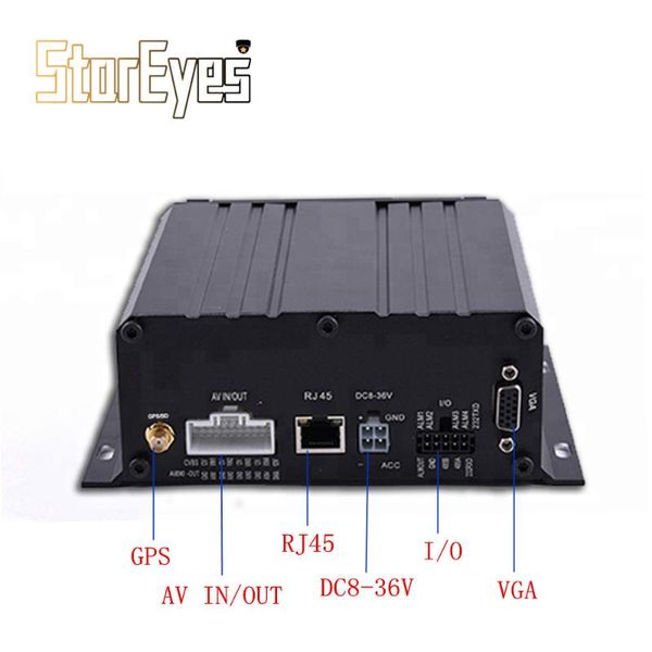 

trailer truck taxi school bus ahd 720p 4ch h.264 hdd sd card mobile dvr with gps, Black;white