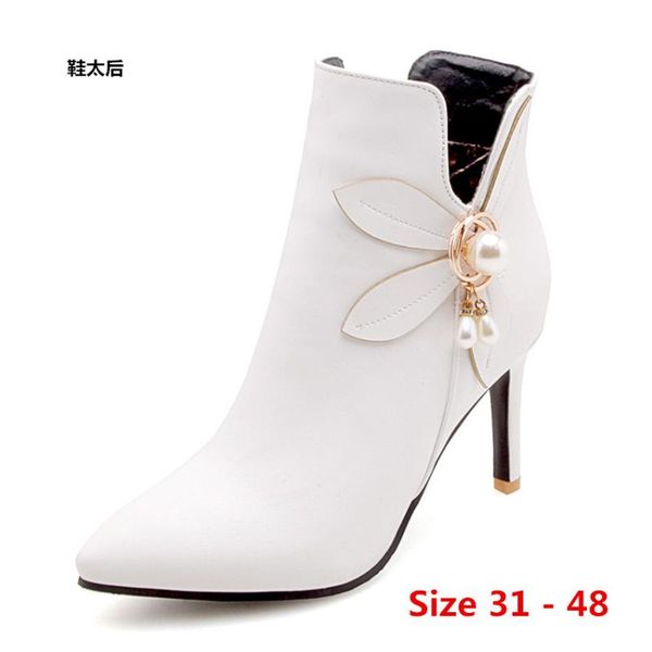 

sexy ботильоны женщина на высоких каблуках сапоги высокие каблуки женская обувь весна осень короткие пинетки женский маленький большой разме, Black