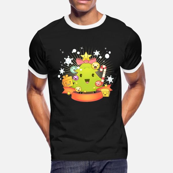 

kawaii christmas t shirt men knitted 100% cotton o-neck letter fitness fashion spring letters shirt