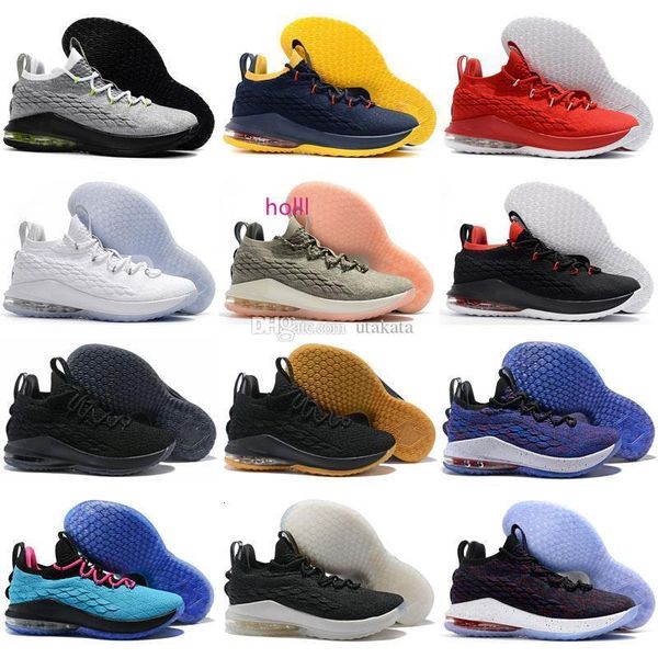 

boxwith sale xv 15 low star wolf grey pink home mens basketball sports shoes 15s zapatilla training sneakers 40-46, Black