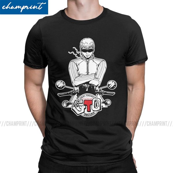 

great t shirt men 100% cotton awesome t-shirt crewneck great teacher onizuka gto japan manga tees short sleeve plus size