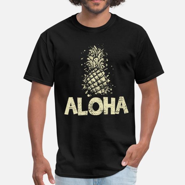 

pineapple aloha t shirt men designs 100% cotton s-xxxl cool fit humor summer style novelty shirt