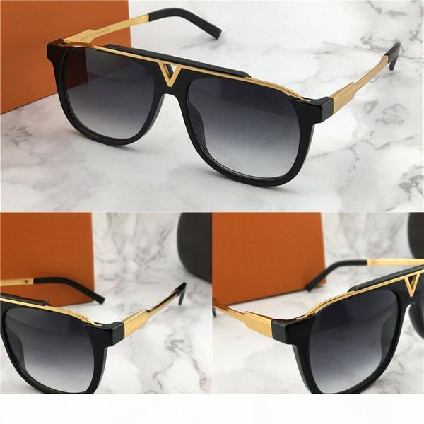 

the latest selling popular fashion men women designer sunglasses square plate metal combination frame anti-uv400 lens with box, White;black