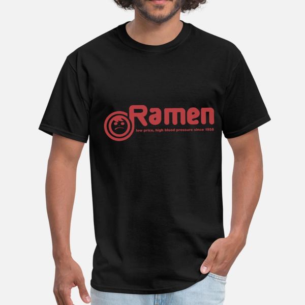 

ramen t shirt men character tee shirt round neck standard fitness building summer style formal shirt