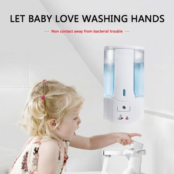 

infrared sensor hand washing container 450ml automatic soap liquid dispenser shampoo lotion shower gel foam bottles
