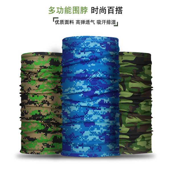 

2020 cycling outdoor scarf men women sun protection bandana neck gaiters riding camping scarf activities multi function bandanas, Blue;gray
