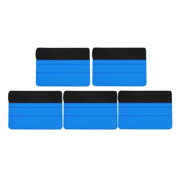 

5x автомобиля виниловой пленки упаковочная ракель войлок край декаль скребок применение инструмента