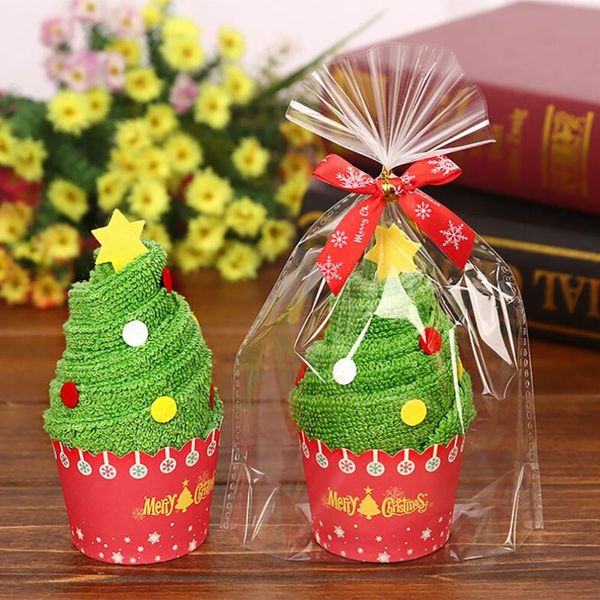 

christmas decorations santa claus snowman tree cake modelling cotton towel creative gifts animal