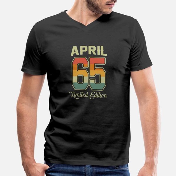 

vintage 55th birthday april 1965 sports gift t shirt men knitted tee shirt o-neck fit crazy new style spring natural shirt, White;black