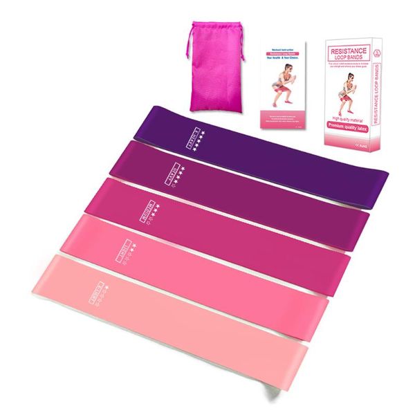 

yoga crossfit resistance bands 5 level rubber training pull rope for sports pilates expander fitness gum gym workout equipment