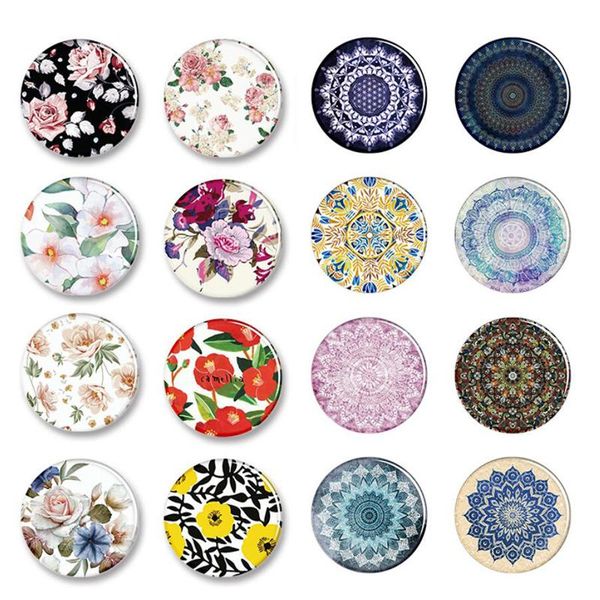 

cgjxsuniversal 3m glue grip epoxy mandala palace flower air bag bracket stand holder for iphone 11 pro max xr samsung s10 note 10 10 cellpho