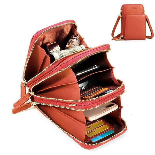 

brand crossbody cell phone shoulder bag cellphone bag fashion daily use card holder mini summer shoulder bag for women wallet