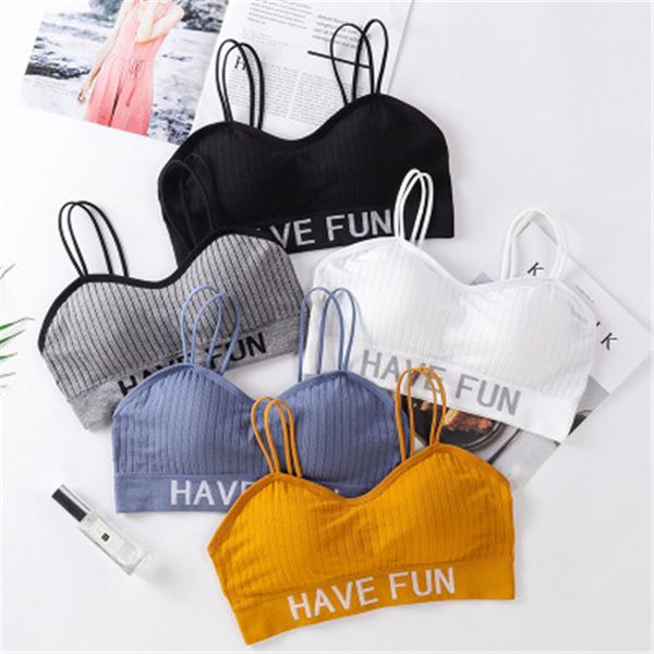 

gym clothing letter sports bra backless yoga fitness running girl workout active wear large size a-d cup brand women underwear sexy, White;black