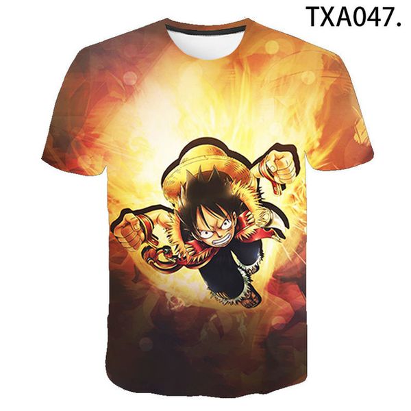 

anime one piece new boy girl cool 3d print shirts funny anime anime men clothing