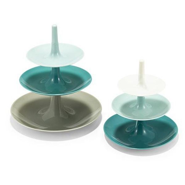 

2x cake stand fruit bowl wedding party cupcake snacks display 3 tier s + l