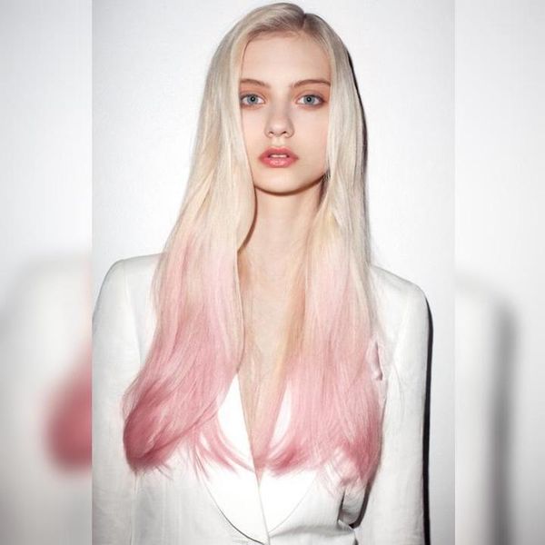 

new hairstyles in europe and america, cross-border bleaching and dyeing, gradual wigs, synthetic headgear, Black