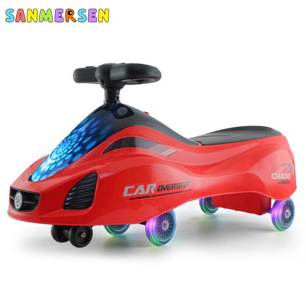 

children driving slide yo car scooter toy silent wheel baby ride music swing car outdoor toys for 1-3-6 years old boys girls