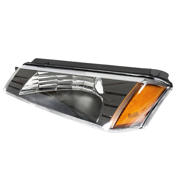 

winsun 4pcs front left right car headlights bumper signal lamps for chevy avalanche 1500 2500 2002 to 2006 black housing and clear lens