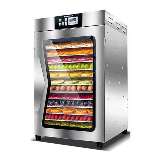 

commercial 220v fruit dehydrator 50l large stainless steel dehydrator meat dryer