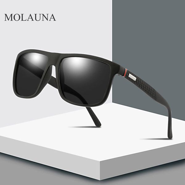 

new fashion square polarizing sunglasses men classic retro brand design driving sunglasses sport goggles male eyewear uv400, White;black