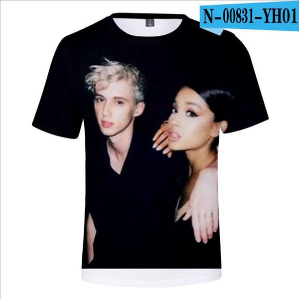 

ariana grande men cotton camisetas mujer 3d print shirts oversized hippie hippie men clothing