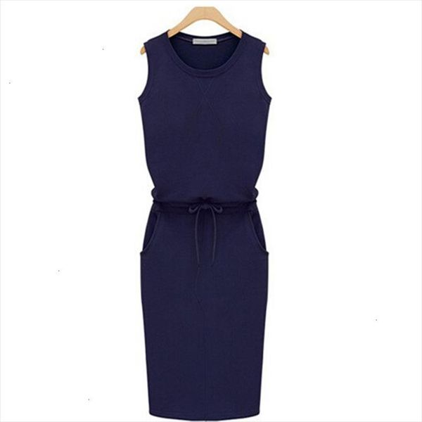 

women summer dress fashion solid cotton slim fit pockets pencil dresses work sleeveless casual dress robe femme j2218 designer clothes, Black;gray