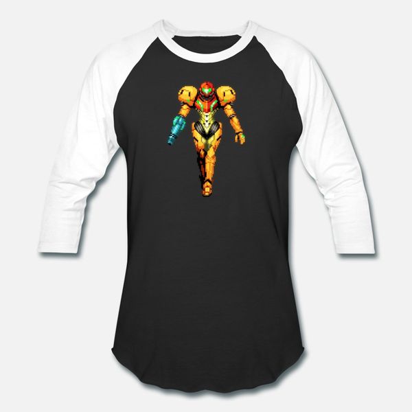 

metroid pixel aart t shirt men design short sleeve o-neck formal fit comical summer style outfit shirt