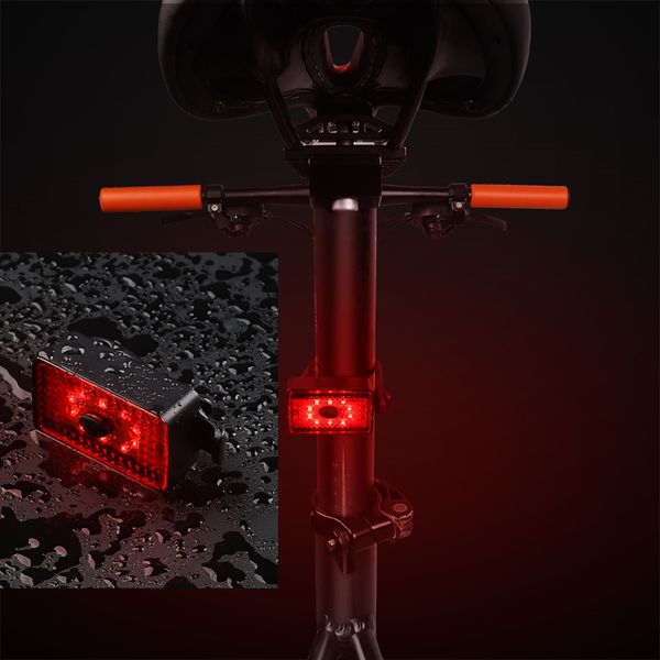 

bike light waterproof bike rear light riding rear led usb rechargeable mountain cycling helmet accessories