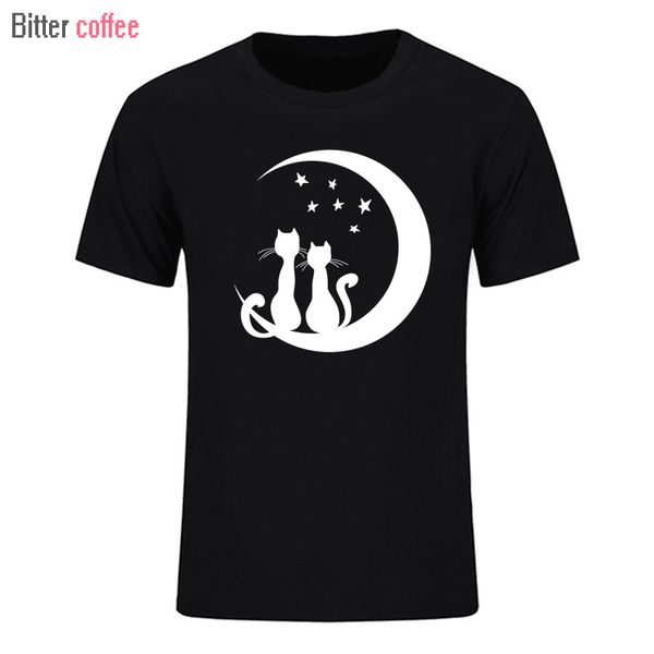 

bitter coffee 2018 cotton o neck breaking bad men tshirt short sleeve moon stars cat romantic print t shirt for men