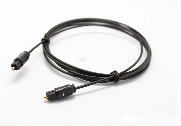 

6ft 2m digital optical optic fiber toslink audio cable od2.2mm black llfa